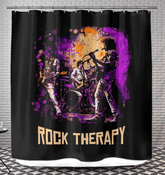 Rock Therapy Shower Curtain - Beyond T-shirts